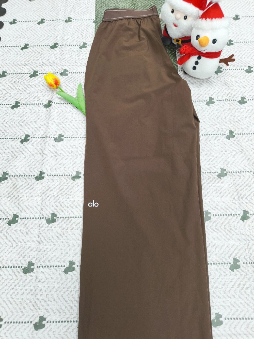 Alo Yoga Suit Up Casual Trousers👖Espresso Brown💼Athleisure-Regular 30" Inseam - Picture 4 of 8